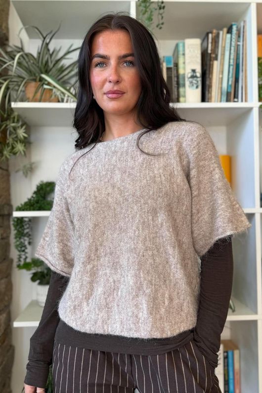 Clemmie Box Knit Earth Marl